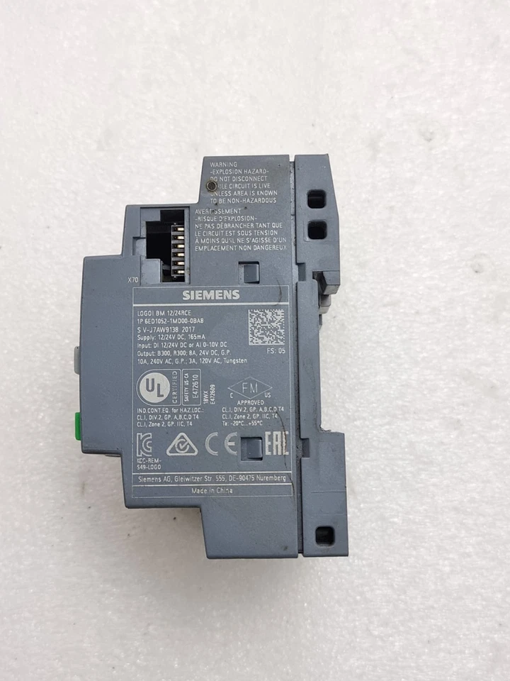 Used Working Siemens 6ED1052-1MD00-0BA8 12/24RCE Logo Programmable Relay